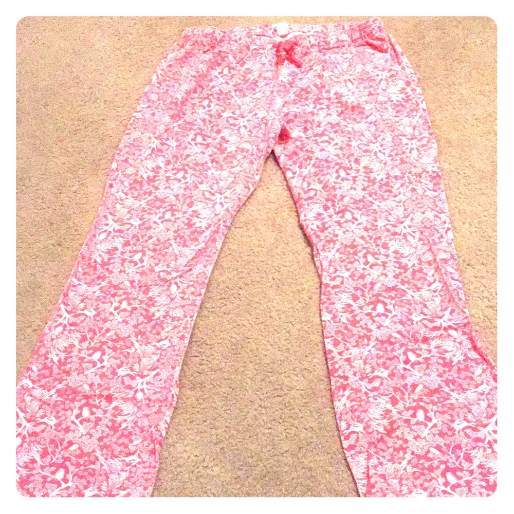 Old Navy Large Pajama Pants, Spring Print Coral
